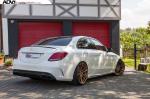 Mercedes-Benz C63 S AMG Sedan by ATT-Tec and KW on ADV.1 Wheels (ADV5.2MV2CS) 2015 года